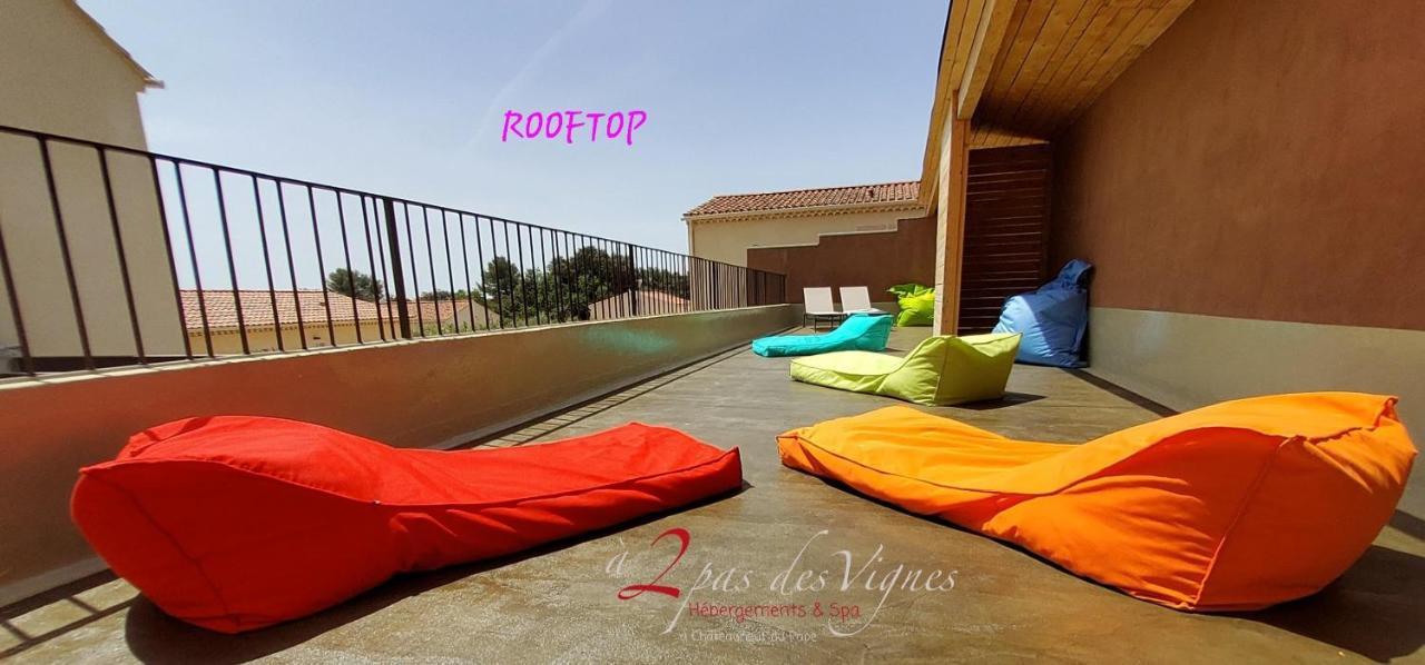 A 2 Pas Des Vignes, Hebergements Et Spa, Maison Numero 6, A Chateauneuf Du Pape Dış mekan fotoğraf