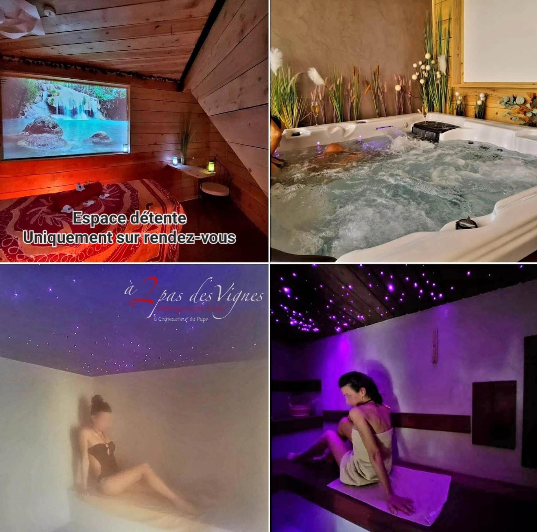 A 2 Pas Des Vignes, Hebergements Et Spa, Maison Numero 6, A Chateauneuf Du Pape Dış mekan fotoğraf